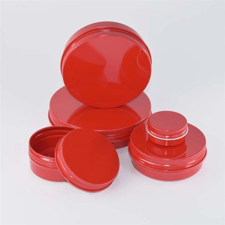 49*18size 25ml Red Customized Printing Aluminum Container With Cap